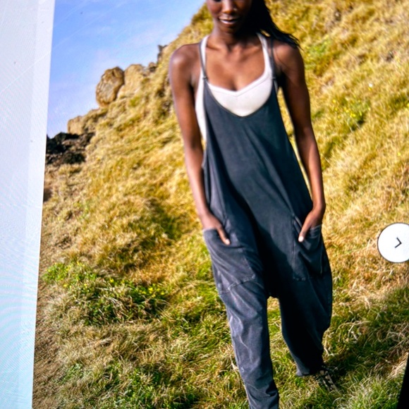 Free people Hot Shot Onsie 
Washed Black - Picture 2 of 4